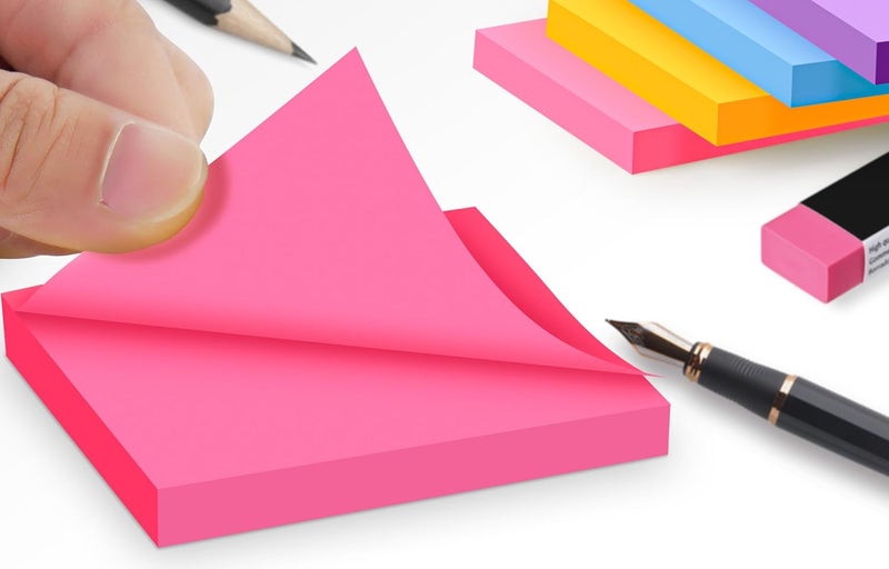 TKTB (18 Pads) Pop Up Sticky Notes 3x3 Refills, Strong Adhesive Memo Pad Bulk with 9 Bright Colors, Suitable for Home, Office, School, Clean Removal - Image 3